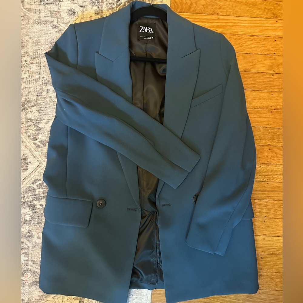 Formal Oversize Blue Blazer